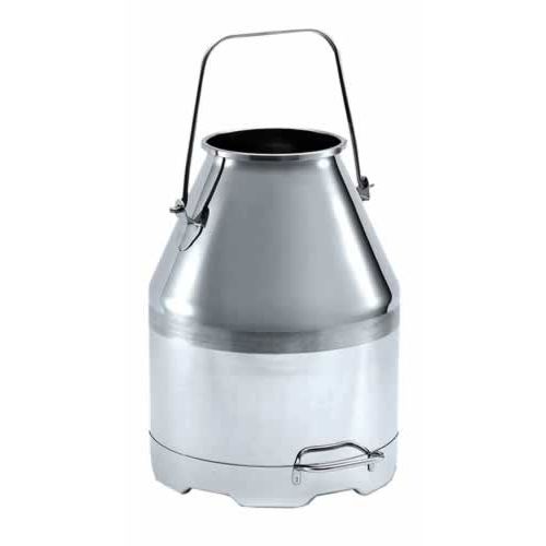 Seau à lait en acier inoxydable